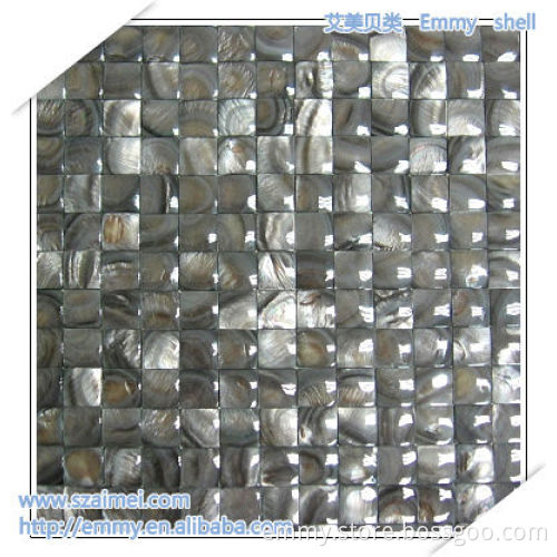 Dyed gray convex china river mother of pearl wall tile